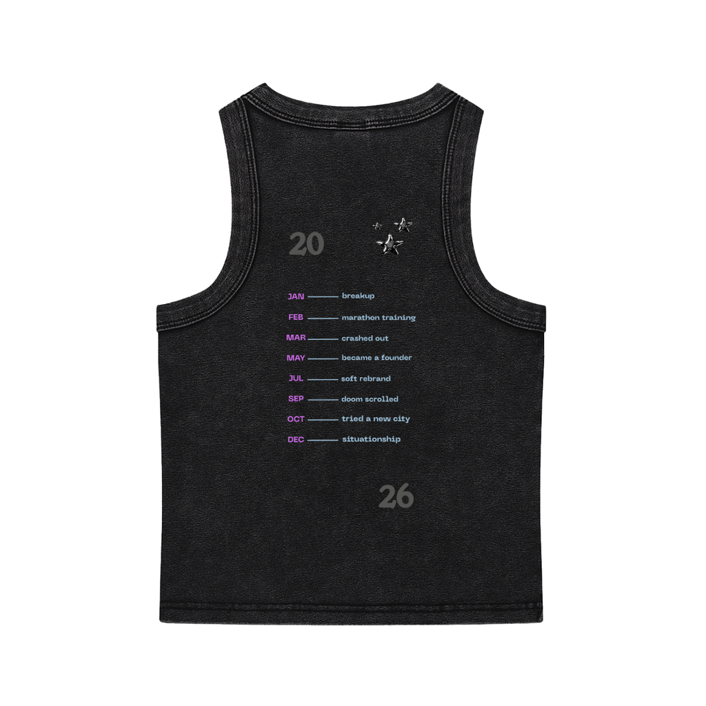 Midnight Sun Vintage Muscle Tank