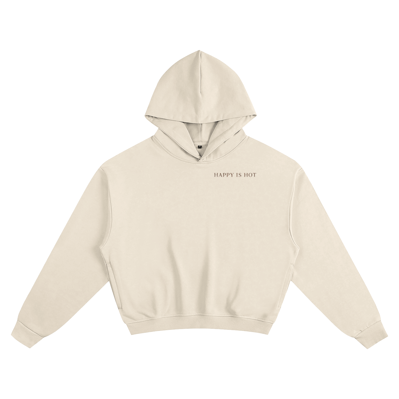 Happy Is Hot Cropped Fleece